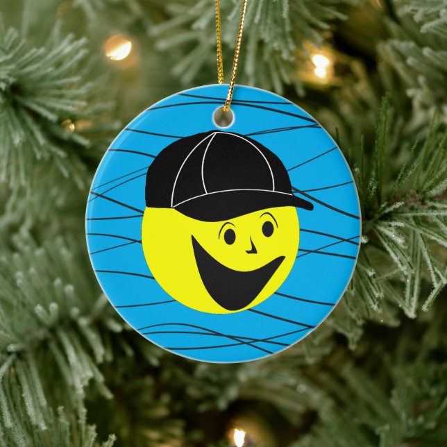  Baseball Boy Ceramic Ornament (Tree)