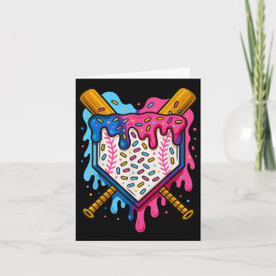Baseball Boys Ice Cream Drip Baseball Card