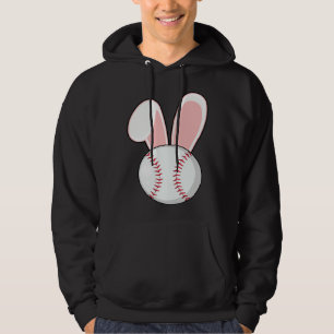 Baseball Bunny Easter  Kids Boys Toddler Hoodie