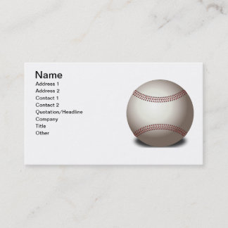 Baseball Business Card