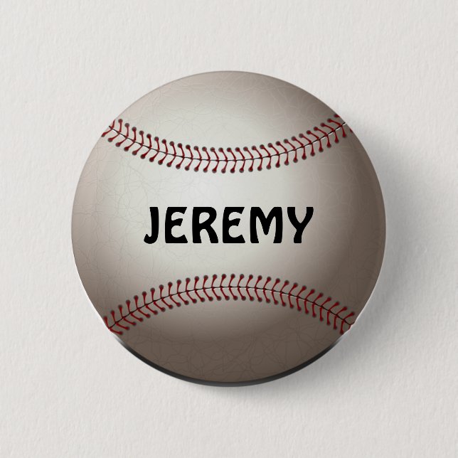 Baseball Button/Pin Template 2 Inch Round Button (Front)