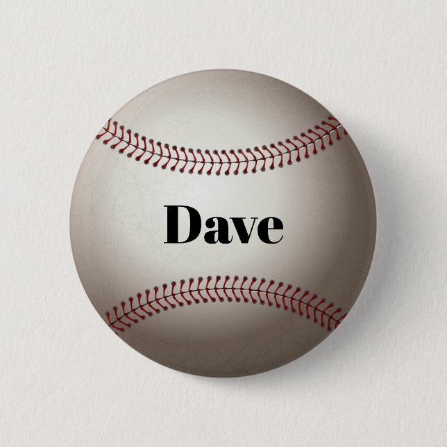 Baseball Button Template, personalize (Front)