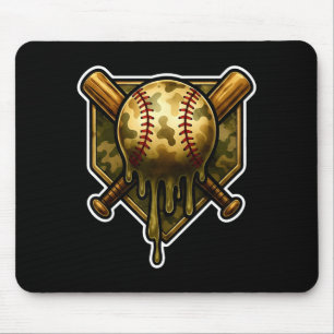 Baseball Camo Drip Ice Cream Youth Boys Srts Mouse Pad
