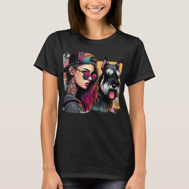 Baseball Cap and Her Shadow T-Shirt (Front)