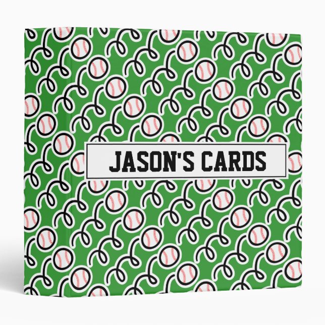 Baseball card binder for collectors (no sleeves) (Front/Spine)