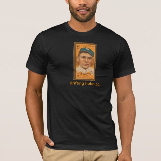 baseball card "Zack" Wheat t shirt (Front)