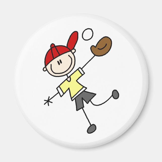 Baseball Catch Ball Magnet (Front)