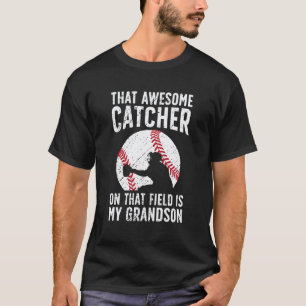 Baseball Catcher Grandma Proud Baseball Catcher Gr T-Shirt