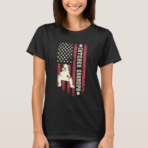 Baseball Catcher Grandpa Of A Baseball Catcher US T-Shirt