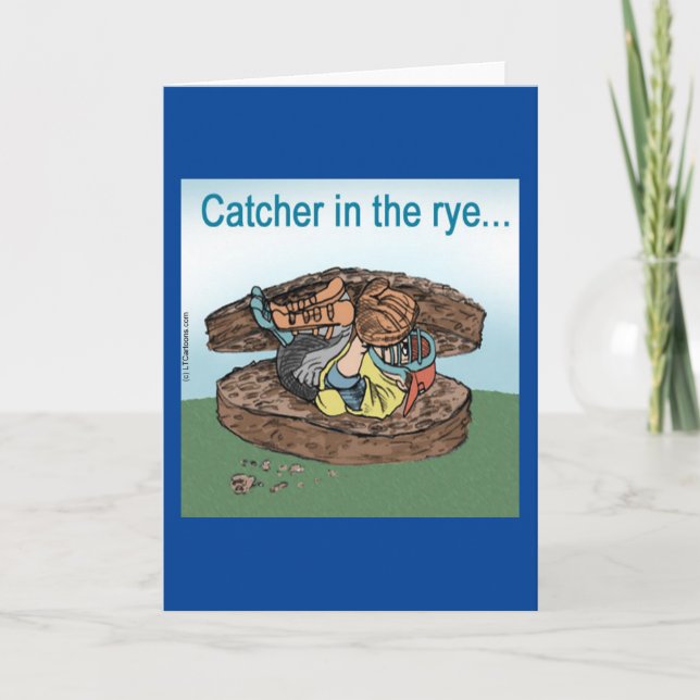 Baseball Catcher In The Rye Card (Front)