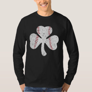Baseball Catcher Pitcher Shamrock St Patricku2019 T-Shirt