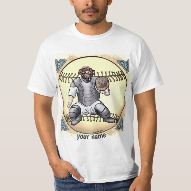 Baseball Catcher  T-Shirt (Front)