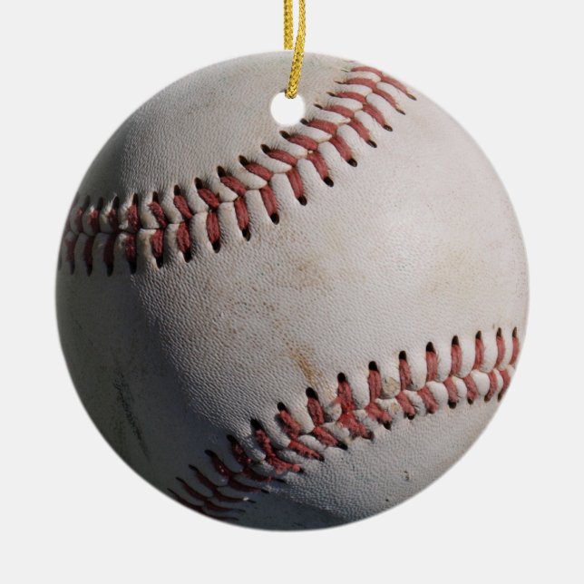 Baseball Ceramic Ornament (Front)