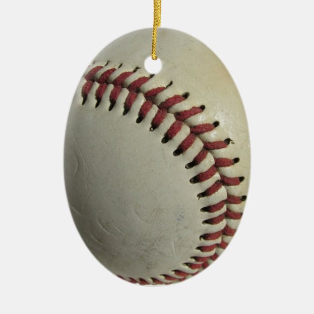 Baseball Ceramic Ornament (Front)