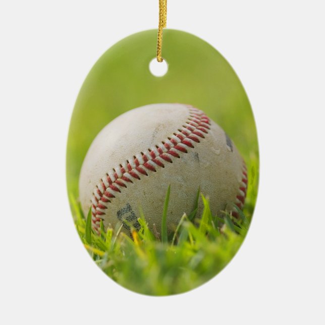 Baseball Ceramic Ornament (Front)