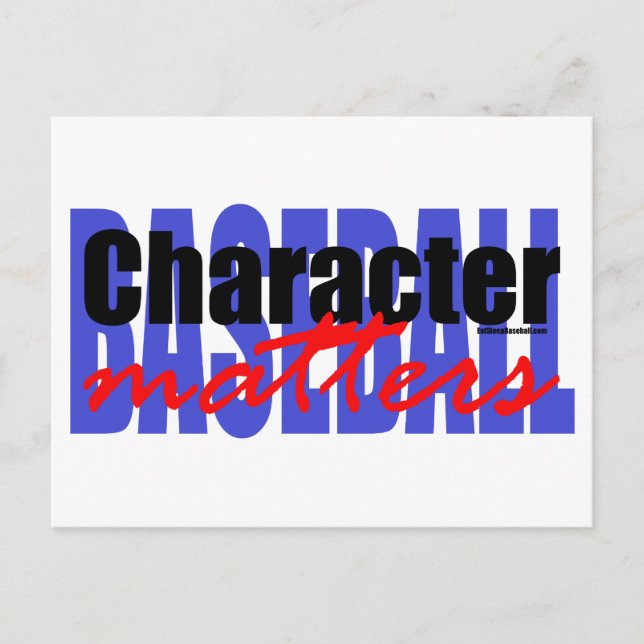 Baseball Character Postcard (Front)
