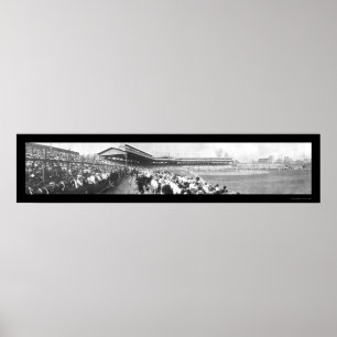 Baseball Chicago Pitt Photo 1908 Poster