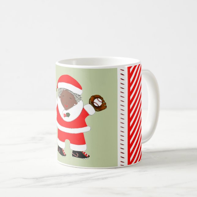 Baseball Christmas Collectable Coffee Mug (Front Right)