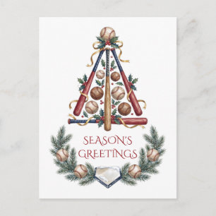 Baseball Christmas Greeting Card