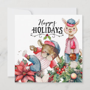 Baseball Christmas  Holiday Card