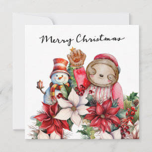 Baseball Christmas  Holiday Card