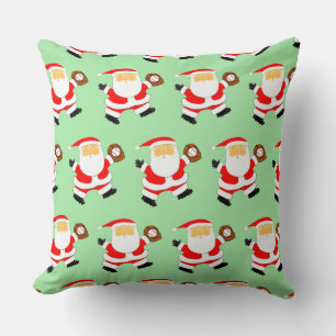 Baseball Christmas Holiday Gift Throw Pillow