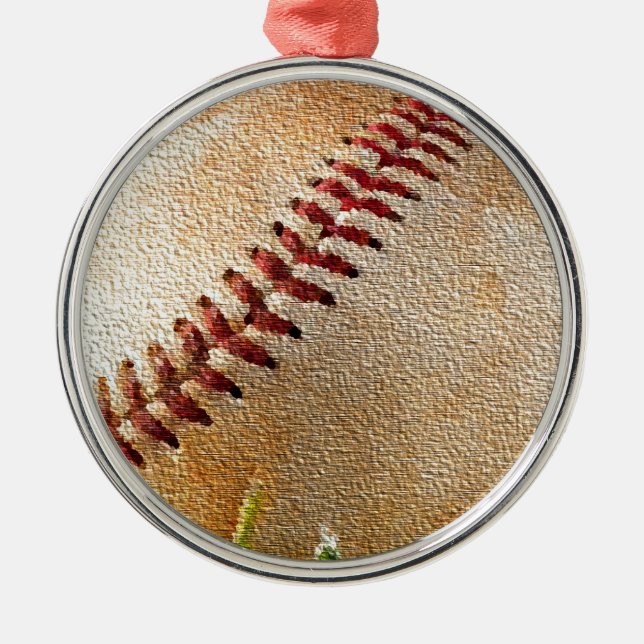 Baseball Christmas Ornament (Front)