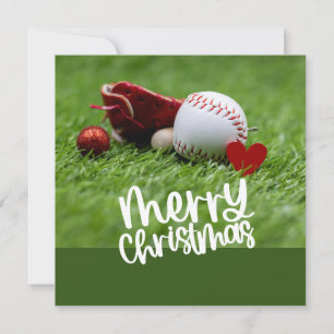 Baseball Christmas themed  Holiday Card