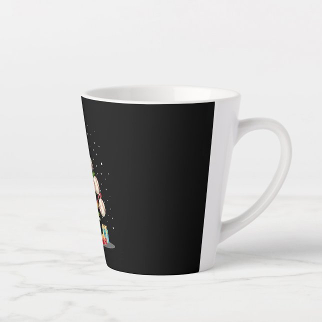 baseball christmas tree latte mug (Right)