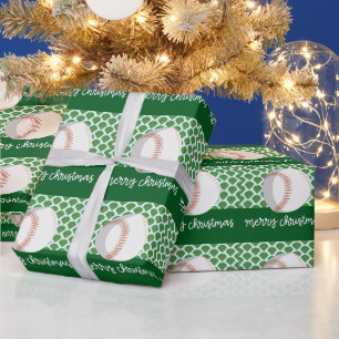 Baseball Christmas  Wrapping Paper
