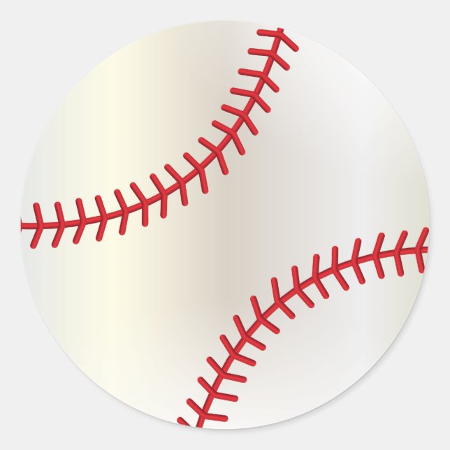 Baseball Classic Round Sticker (Front)