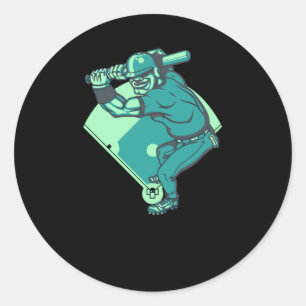 Baseball Classic Round Sticker