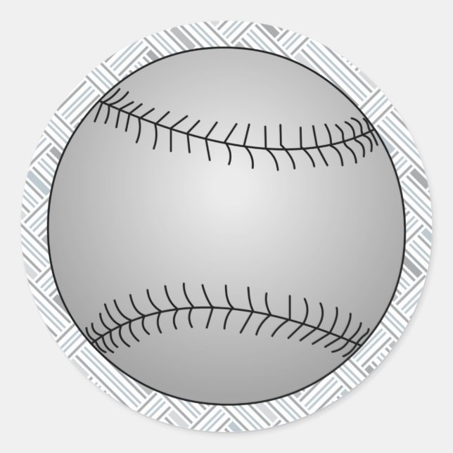 Baseball Classic Round Sticker (Front)