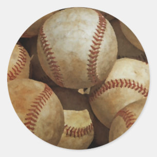 Baseball Classic Round Sticker