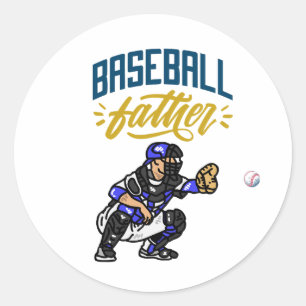 Baseball classic round sticker