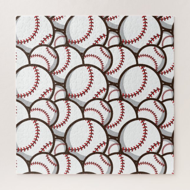 Baseball: Classic Seamless Pattern Jigsaw Puzzle (Vertical)