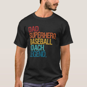 Baseball Coach Dad For Men Women Family Matching T-Shirt