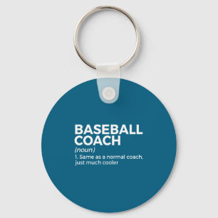 Baseball Coach Definition Design Keychain