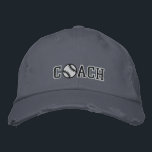 Baseball Coach Embroidered Hat<br><div class="desc">Embroidered Baseball / Softball Coach hats.  Custom colours request are accepted.  Click the contact link above to send me a message.</div>
