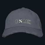 Baseball Coach Embroidered Hat<br><div class="desc">Embroidered Baseball / Softball Coach hats. Custom colours request are accepted. Click the contact link above to send me a message.</div>