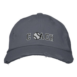 Baseball Coach Embroidered Hat