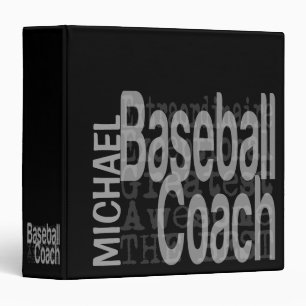Baseball Coach Extraordinaire CUSTOM Binder
