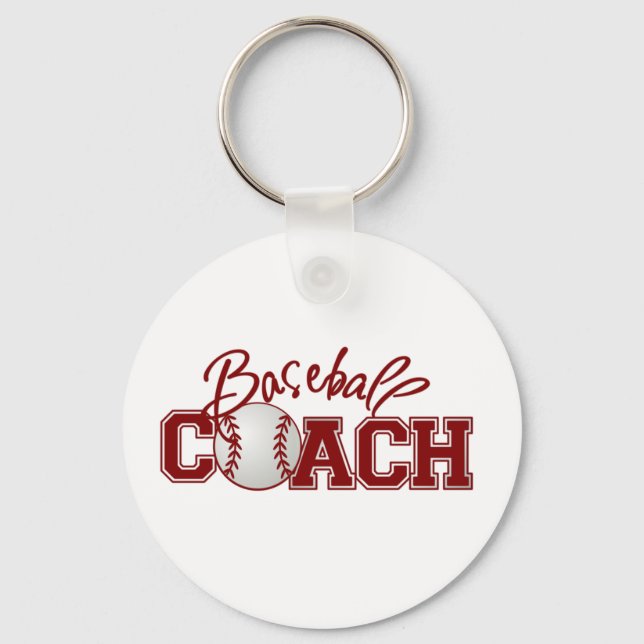 Baseball COACH Keychain (Front)