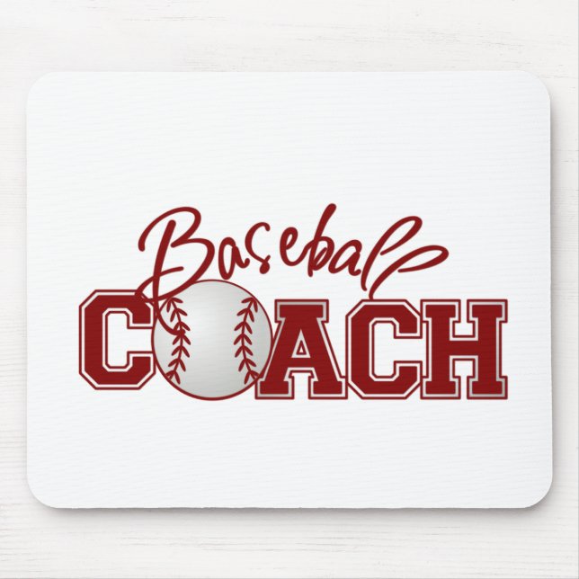 Baseball COACH Mouse Pad (Front)