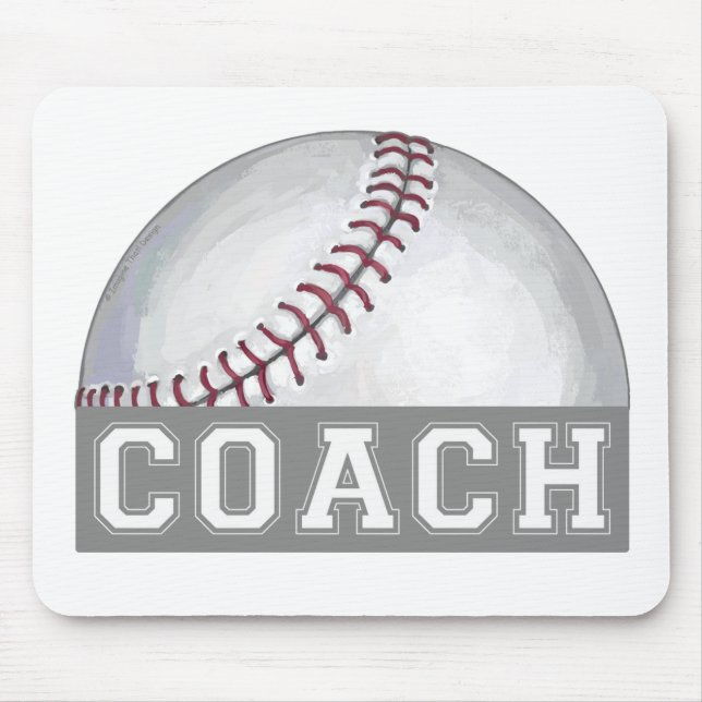 Baseball Coach Mouse Pad (Front)