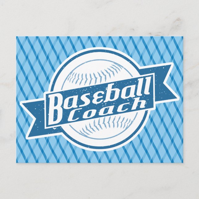 Baseball Coach Postcard (Front)