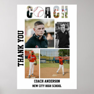 Baseball Coach Senior Night Graduation  Poster