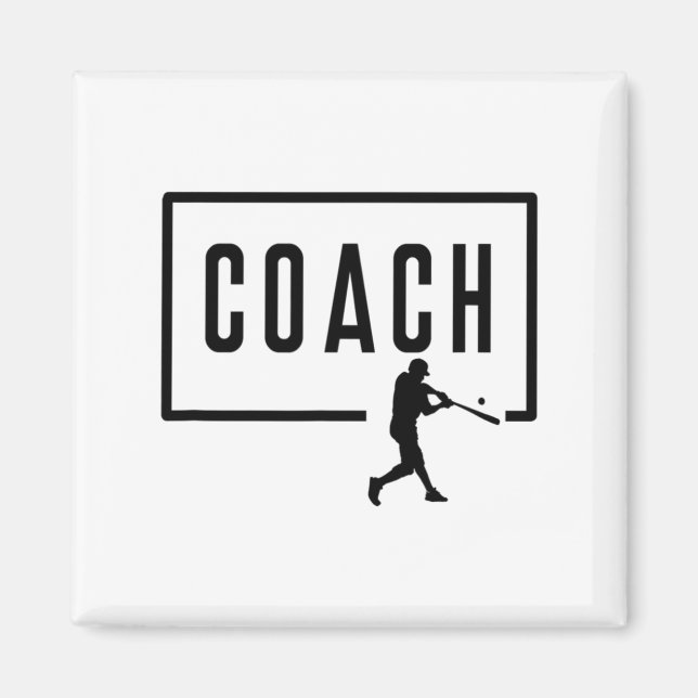 Baseball Coach Team Middle High School College Coa Magnet (Front)