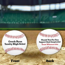 Baseball Coach Thank You  Appreciation
