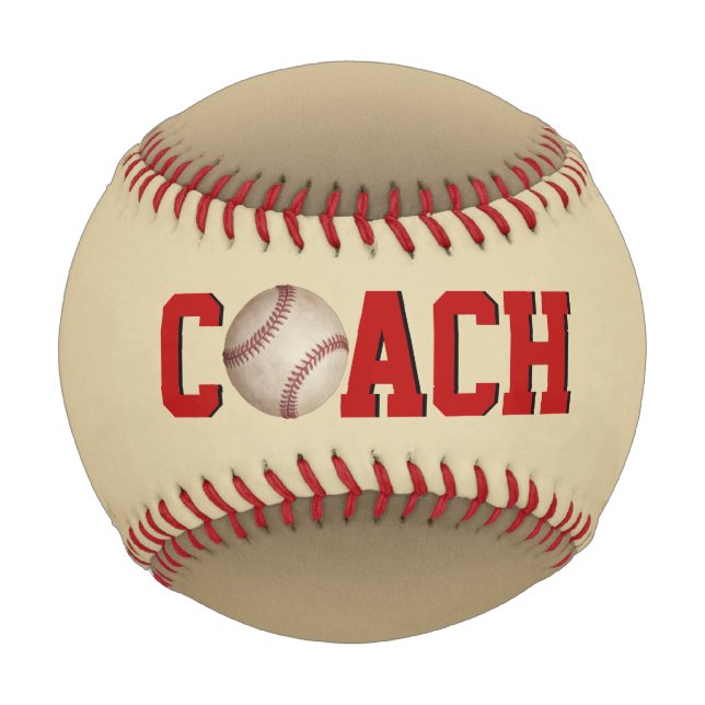 Baseball Coach With Ball On Sepia (Front)